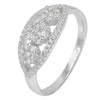 2.76 G. Beautiful CZ Round White Real 925 Sterling Silver Jewelry Ring Size 8