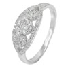 2.70 G. Charming CZ Round White Real 925 Sterling Silver Jewelry Ring Size 7