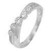 Wonderful 2.73 G. Round CZ White Real 925 Sterling Silver Jewelry Ring Size 6