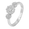 2.21 G. Charming CZ Round White Real 925 Sterling Silver Jewelry Ring Size 8