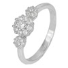2.29 G. Alluring CZ Round White Real 925 Sterling Silver Jewelry Ring Size 7
