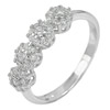 2.45 G. Real 925 Sterling Silver Ring Size 8 Beautiful CZ White Round Shape
