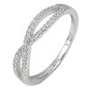 2.10 G. Real 925 Sterling Silver Jewelry Ring Size 8 Lovely with Round White CZ