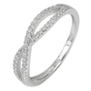 1.96 G. Real 925 Sterling Silver Jewelry Ring Size 6 Charming Round White CZ