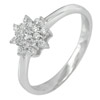 2.36 G. Real 925 Sterling Silver Jewelry Ring Size 8 Good with Round White CZ