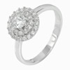 2.48 G. Stunning Round White CZ Real 925 Sterling Silver Jewelry Ring Size 6