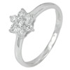 Attractive 2.23 G. Round White CZ Real 925 Sterling Silver Jewelry Ring Size 7.5