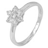 2.25 G. Good Round White CZ Real 925 Sterling Silver Jewelry Ring Size 7.5