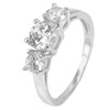 2.55 G. Wonderful Round White CZ Real 925 Sterling Silver Jewelry Ring Size 6.5