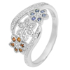 2.14 G. Beautiful Multi-Color CZ Real 925 Sterling Silver Jewelry Ring Size 6.5