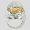 925 Sterling Silver Jewelry Ring Size 8.5 Natural Gemstone White Quartz 17.47 G.