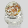 925 Sterling Silver Jewelry Ring Size 10 Natural Gemstone Quartz 10.46 G.
