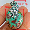 Natural Green Turquoise Gemstone 925 Sterling Silver Pendant Jewelry