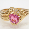 17.36 CT. BEAUTIFUL PINK JEWELRY 14K GOLDEN RING