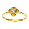 0.19 Ct.  Natural Loose Diamond 14K Solid Gold Ring Jewelry Size 7.25