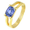 1.67 Ct. Natural Gemstone Blue Tanaznite 14K Solid Gold Ring Size 6.5