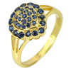 0.51 Ct. Natural Gemstone Blue Sapphire 14K Solid Gold Ring Size 6.5