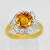 2.38 Ct. Natural Gem Yellow Sapphire With Diamond 18K Solid Gold Ring Size 7 2.38 Ct. Natural Gem Yellow Sapphire With Diamond 18K Solid Gold Ring Size 7