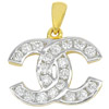 0.53 Ct. Round Brilliant Cut Natural White Diamond 18K Solid Gold Pendant