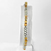 10.88 G. Natural Yellow Sapphire Real 925 Silver Jewelry Bracelet Length 7 Inch. 10.88 G. Natural Yellow Sapphire Real 925 Silver Jewelry Bracelet Length 7 Inch.