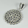 3.24 G. Nice Black Marcasite 925 Silver Jewelry Pendent