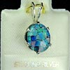 New Design Created Opal Multi Color 925 Silver Jewelry Pendent