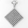 4.04 G. Beautiful Real 925 Sterling Silver Jewelry Pendant with Round White CZ