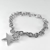 25.06 G. Nice Women Fashion Bracelet Nickel Rhodium Plated Length 7 Inch.