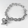 26.33 G. Fashion Women Jewelry Nickel Rhodium Plated Bracelet Length 7 Inch.