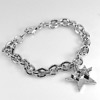 24.59 G. Lovely Fashion Style Nickel Rhodium Plated Bracelet Length 7 Inch.