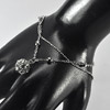 4.03 G. Lovely Fashion Jewelry Nickel Rhodium Plated Bracelet Length 6-8 Inch.