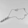 5.95 G.Fashion Style Nickel Rhodium Plated Pendant Necklace Length 15 Inch.