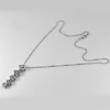 6.11 G. Nice Fashion Women Jewelry Nickel Rhodium Plated Necklace Length 15Inch.
