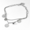 Length 8.5 Inch. Pretty Fashion Style Nickel Rhodium Plated Bracelet