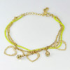 3.83 G. Fashion Women Jewelry Nickel Gold Plated Bracelet Length 6-8 Inch.