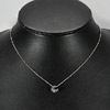2.33 G. Lovely Fashion Style Nickel Rhodium Plated Necklace Length 15 Inch.