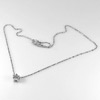 2.26 G. Fashion Jewelry Nickel Rhodium Plated Pendant Necklace Length 15 Inch.