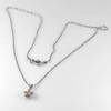 2.57 G. Fashion Women Jewelry Nickel Rhodium Plated Pendant Necklace 16 Inch.