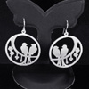 7.09 G. Real 925 Sterling Silver Fine Jewelry Earrings Design Double bird design