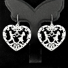 6.78 Gram. Beautiful Real 925 Sterling Silver Jewelry Earrings Heart Design