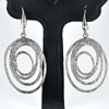 4.69 G. Real 70  Sterling Silver Dangle Oval Jewelry Earrings