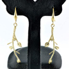 1 Pc. / $ 6.52 Wholesale Charming 70 Sterling Yellow Silver Jewelry Earrings