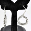 13.31 G. Nice 70 Sterling Silver Jewelry Earrings Whorl