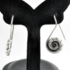 8.61 G. Delightful 70 Sterling Silver Jewelry Earrings Coil