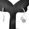 1.68 G. Beautiful 70 Sterling Silver Jewelry Earrings Small Coil