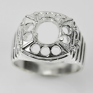 Wholesale 5 Pcs / $63.16 Sterling Silver 925 Semi Mount Setting Ring