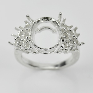 Wholesale 5 Pcs / $66.92 Semi Mount Sterling Silver 925 Jewelry Ring