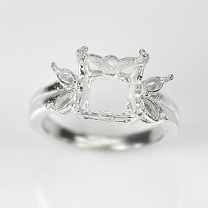 Wholesale 5 Pcs / $49.86 Solid 925 Sterling Silver Semi Mount Setting RING