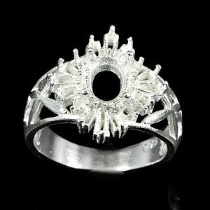 Wholesale 5 Pcs / $48.55 Sterling Silver 925 Semi Mount Jewelry Ring