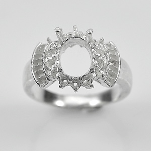 Wholesale 5 Pcs / $52.31 Sterling Silver 925 Semi Mount Ring